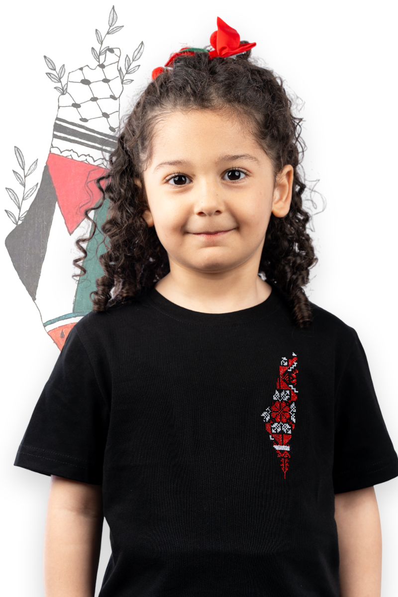 تيشيرت أطفال: خريطة فلسطين